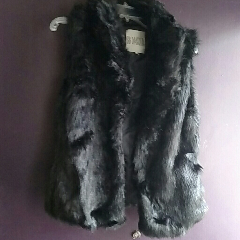 Faux fur vest